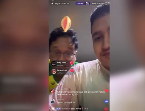 Purbaya Live TikTok Bareng Anak