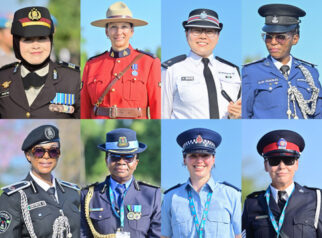 Foto 450 Polwan Berbagai Negara Ikuti Parade of Nations dalam IAWP di Bali