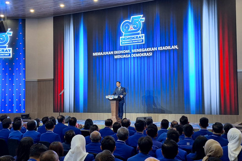 HUT ke-25 Demokrat, AHY Minta Kader Tak Cuma Hadir Saat Butuh Suara Rakyat