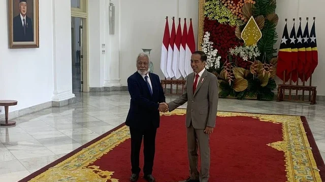 Jokowi Sambut Perdana Menteri Timor Leste Xanana Gusmao di Solo dengan Lagu Bengawan Solo dan Jamuan Makan Siang
