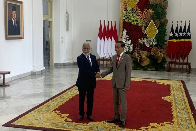 Jokowi Sambut Perdana Menteri Timor Leste Xanana Gusmao di Solo dengan Lagu Bengawan Solo dan Jamuan Makan Siang