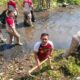 Gerindra Kota Kediri Bersihkan Bantaran Sungai Kaliombo Lewat Program ASRI