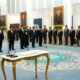 Presiden Republik Indonesia Prabowo Subianto melantik Jenderal TNI Tandyo Budi Revita sebagai Kepala Staf Angkatan Darat (KSAD) di Istana Negara, Jakarta