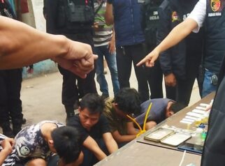 Gerebek Sarang Narkoba Lorong Manggar Palembang, 7 Pemakai dan 1,56 Gram Shabu Diamankan