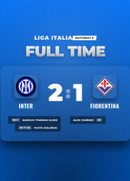 Hasil Liga Italia: Inter Milan Menang 2-1 atas Fiorentina di Giuseppe Meazza