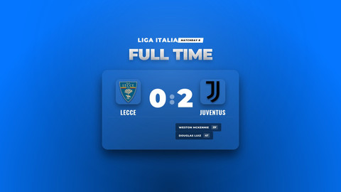 Hasil Liga Italia Juventus Menang 2-0 atas Lecce