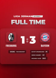 Hasil Liga Jerman Bayern Petik Kemenangan 3-1 di Markas Freiburg