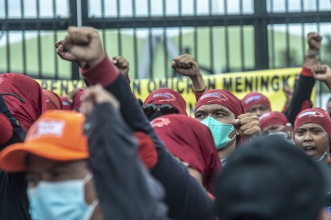 Imbauan KSPI pada Buruh yang Gelar Aksi Hari Ini Damai Tanpa Kekerasan