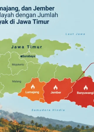 Jember, Lumajang dan Banyuwangi Jadi Wilayah dengan Hotspot Terbanyak di Jawa Timur