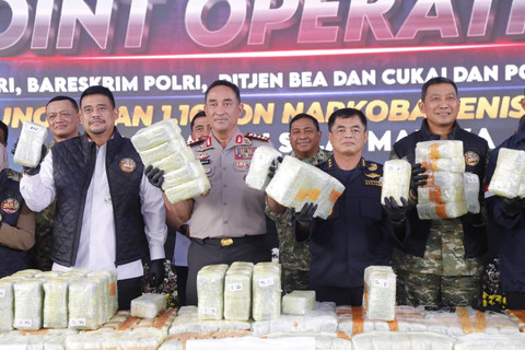 Kapolri Jenderal Suyudi Pimpin Pengungkapan 1,16 Ton Narkoba di Sumut