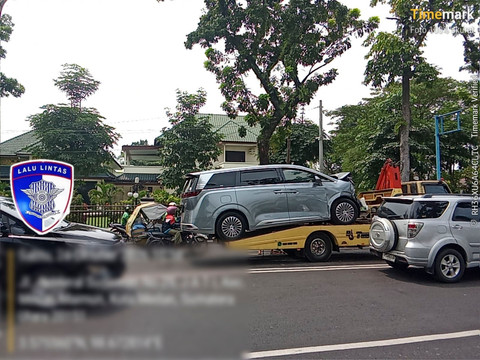 Kecelakaan Beruntun di Medan Tabrak 4 Mobil dan 3 Motor, 3 Orang Luka