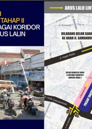 Mulai 5 Oktober, Arus Lalu Lintas Jl. Diponegoro Jember Diberlakukan Satu Arah LPP RRI