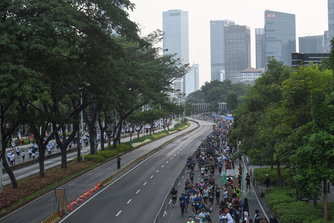 Saat Pramono Ikut Lari 10K di JRF, Lari Menggembirakan Semua, yang Penting Enjoy