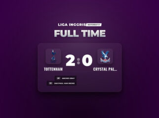 Hasil Liga Inggris Tottenham Menang 2-0 atas Crystal Palace