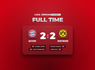 Hasil Liga Jerman Bayern dan Dortmund Berbagi Poin Imbang 2-2